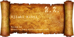 Ujlaki Kitti névjegykártya
